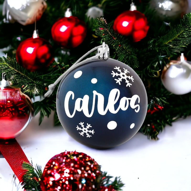 Bolas de Navidad Azules Personalizadas