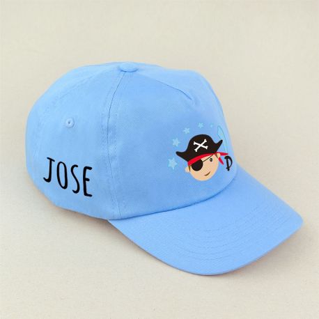 Gorra infantil personalizada - Pirata Azul