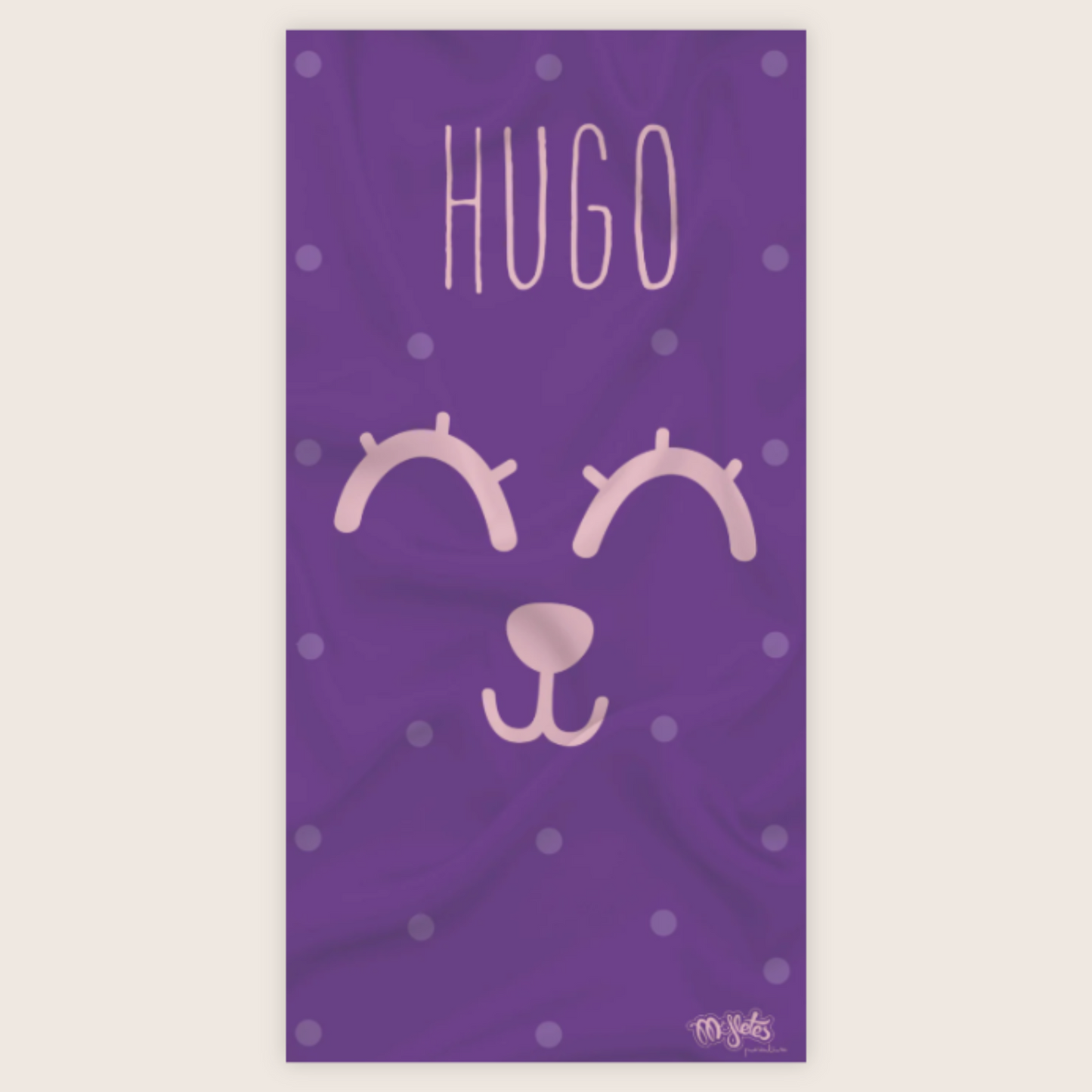 Toalla Personalizada Pestañas