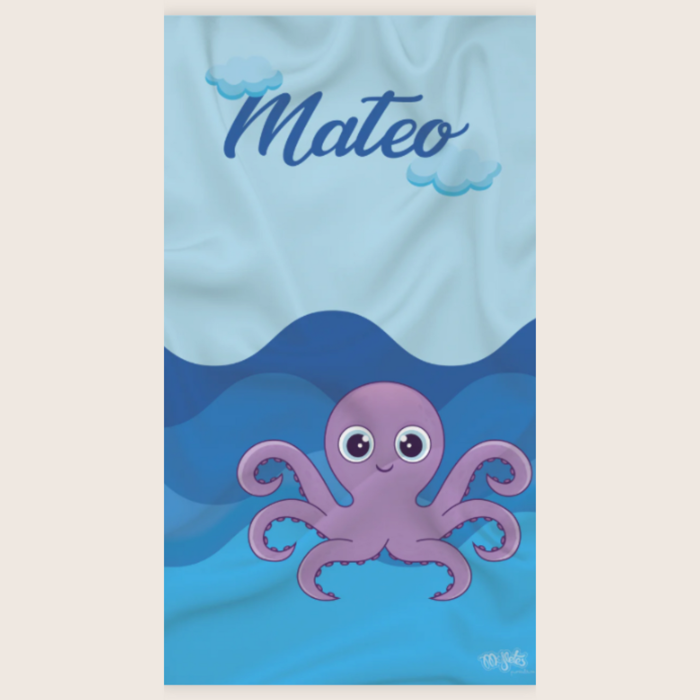 Toalla Personalizada Pulpo
