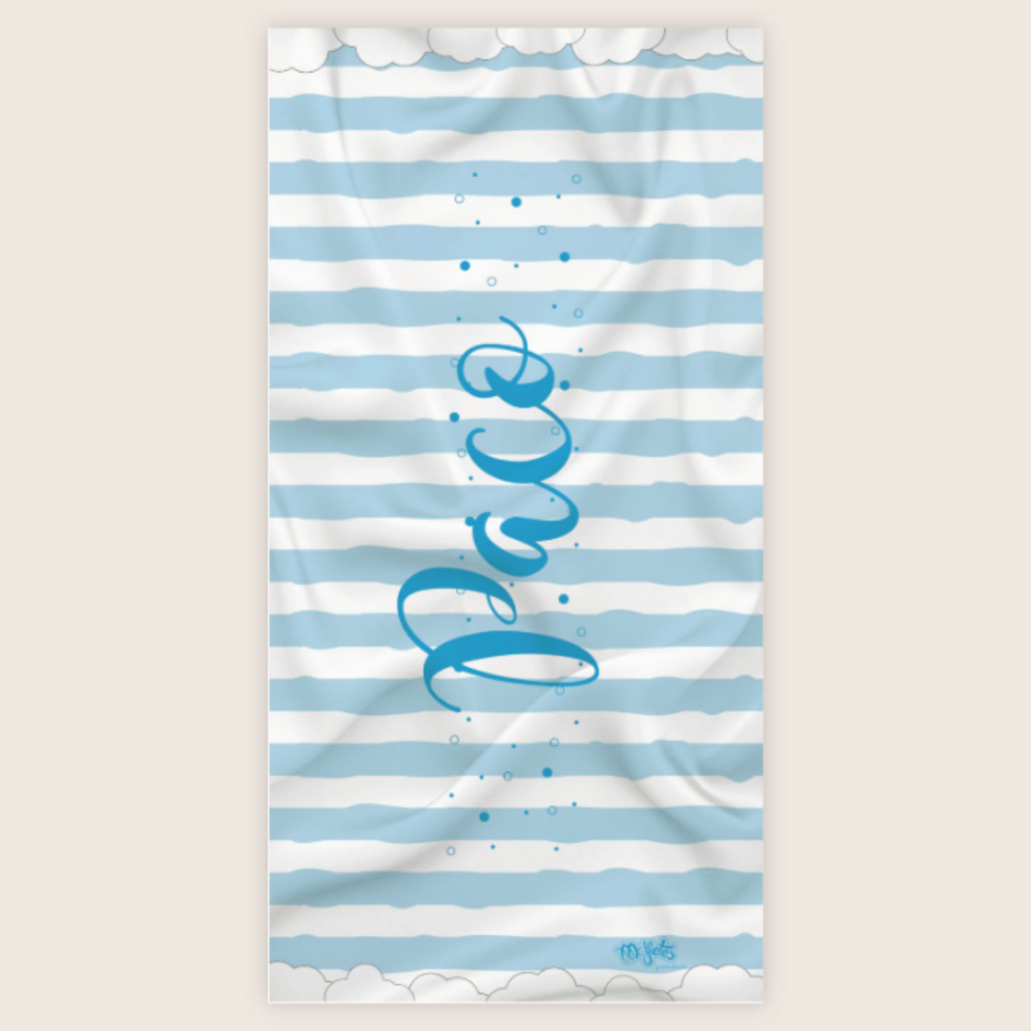 Toalla Personalizada Azul