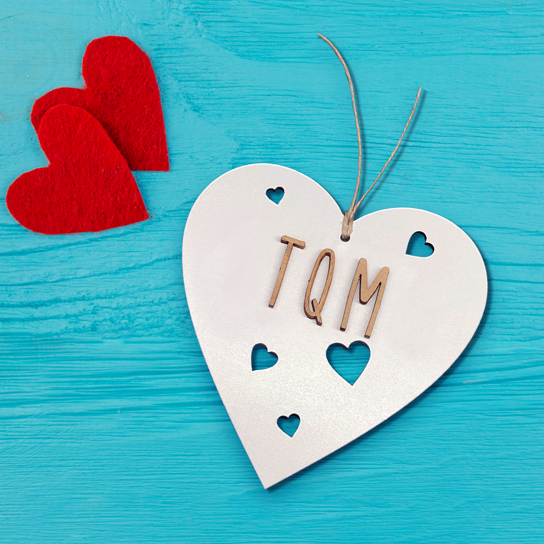 Corazón de Madera San Valentín TQM
