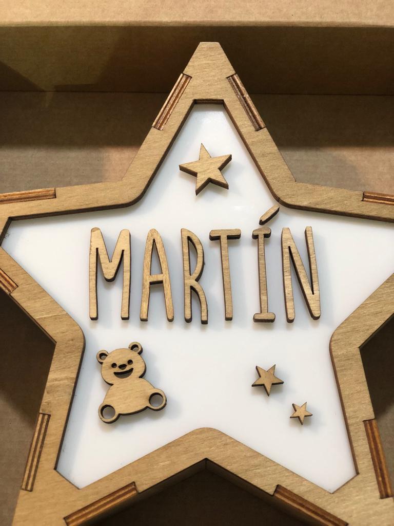 Lámpara Quitamiedos Estrella Osito