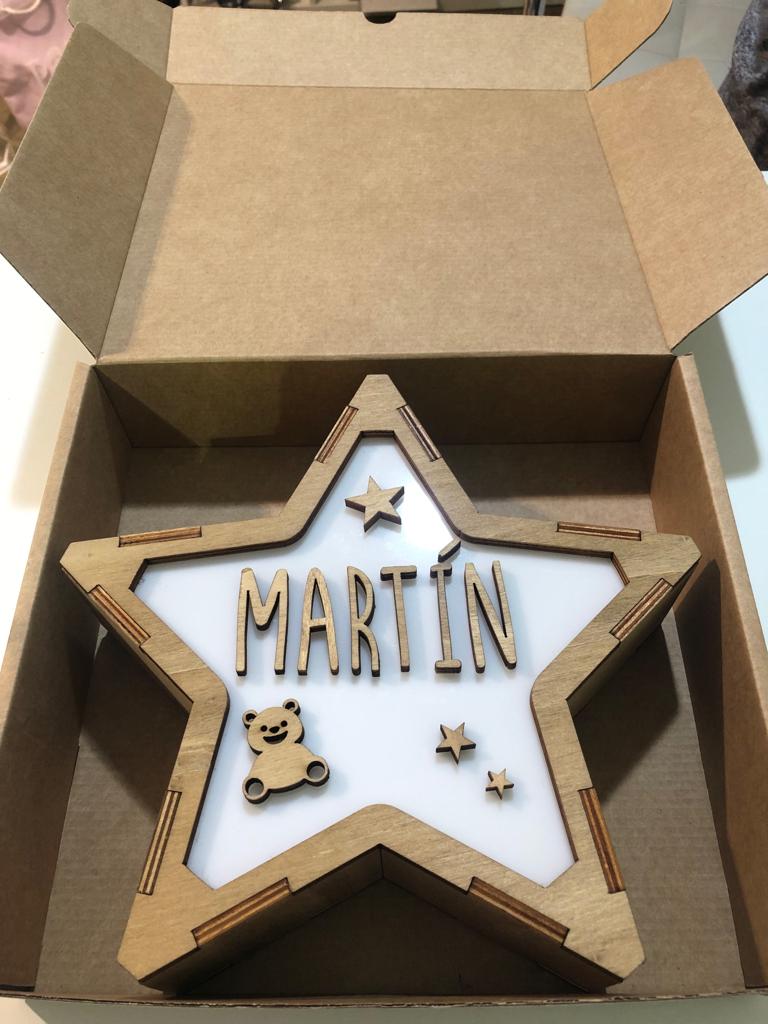 Lámpara Quitamiedos Estrella Osito