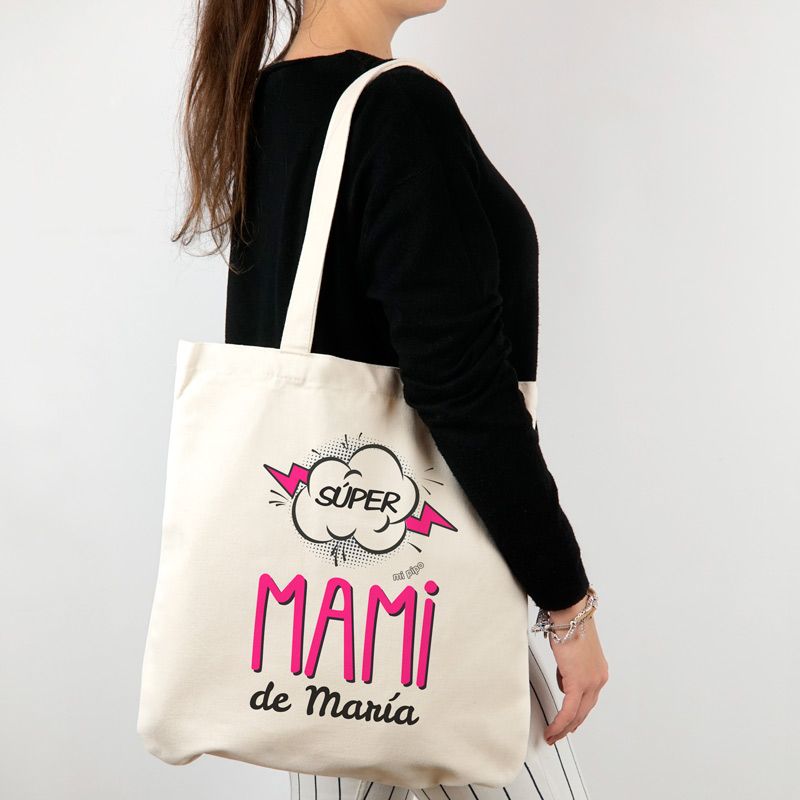 Bolso de Tela Personalizado【 Súper Mami 】 – Mofletes