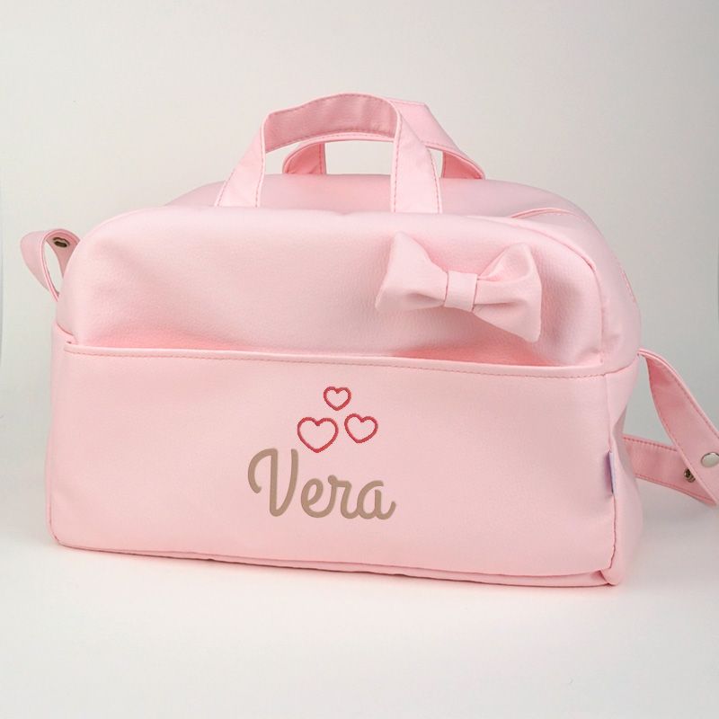 Bolso Bebé Personalizado Polipiel con lazo – Mofletes