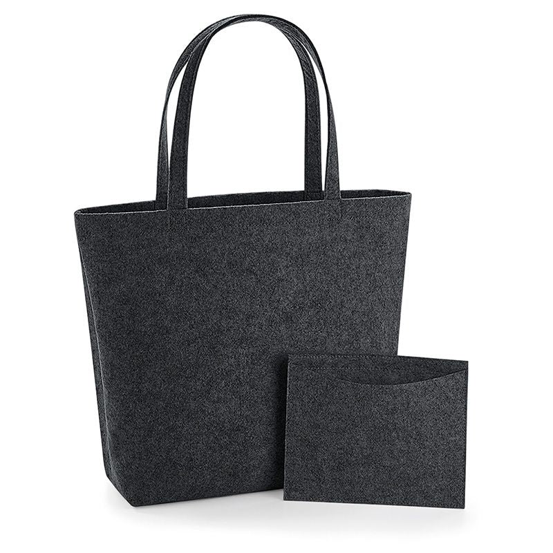 Bolso Shopper Fieltro Iniciales Bordadas