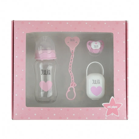 Cajita My Basics 300 Corazón Rosa Personalizada