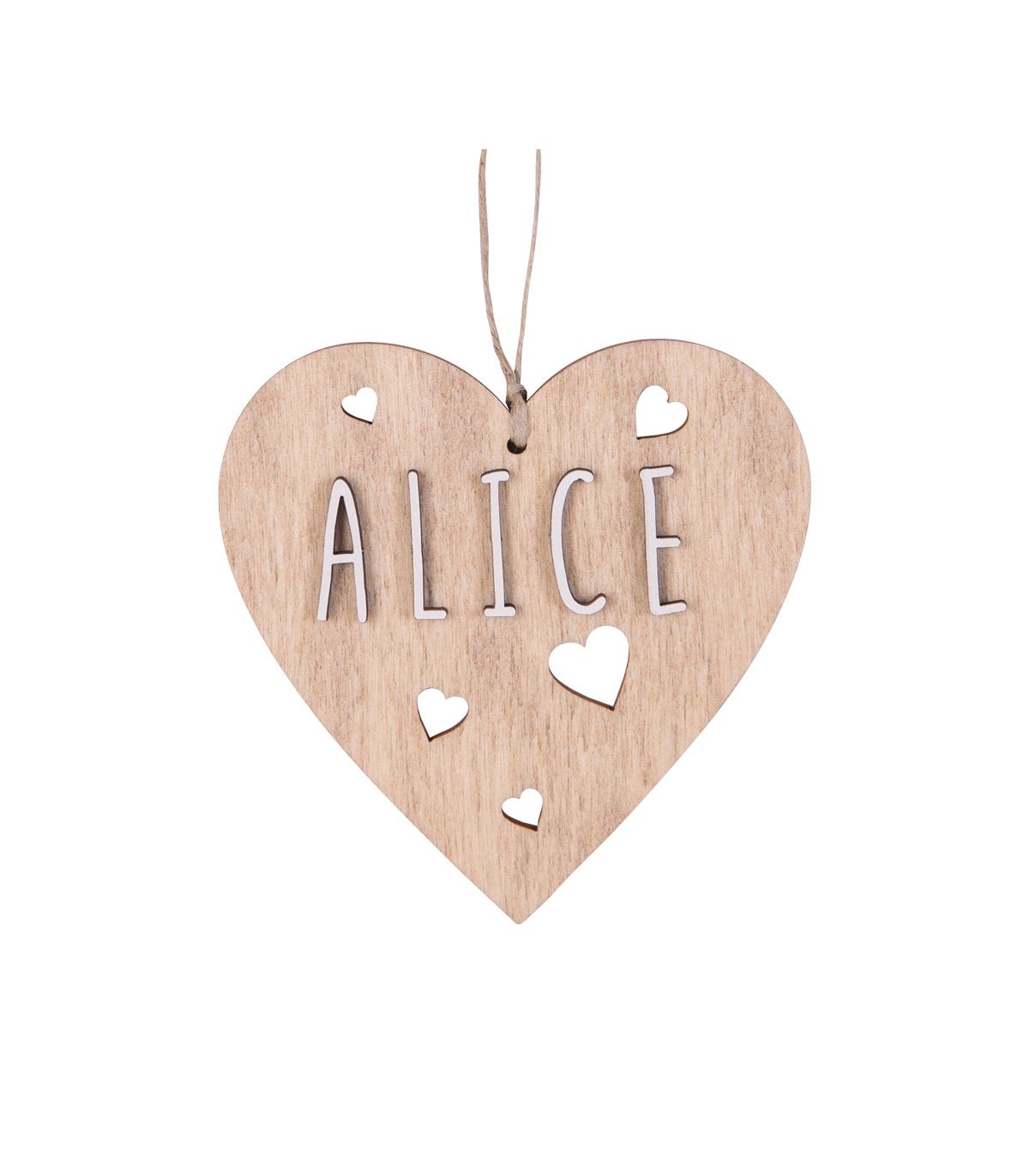 Corazones de Madera Personalizado - Madera