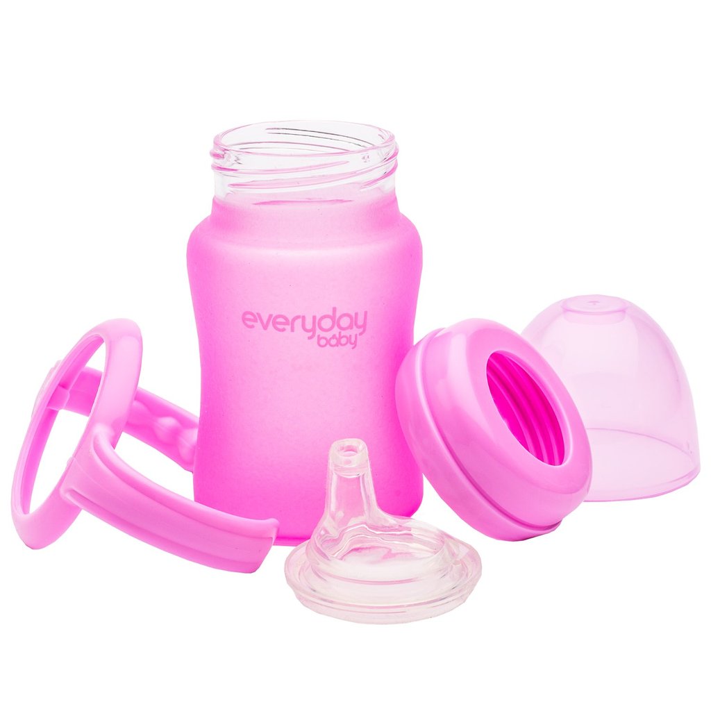 Taza de Entrenamiento de Vidrio Ultra resistente Milk Sippy- 150 ml Rosa