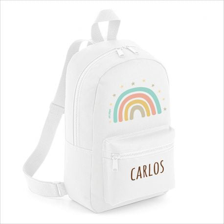 Mochila Personalizada Arcoíris 4 Colores Mofletes Puericultura
