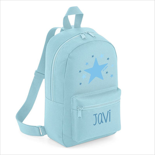 Mochila Personalizada Estrella Azul  4 Colores