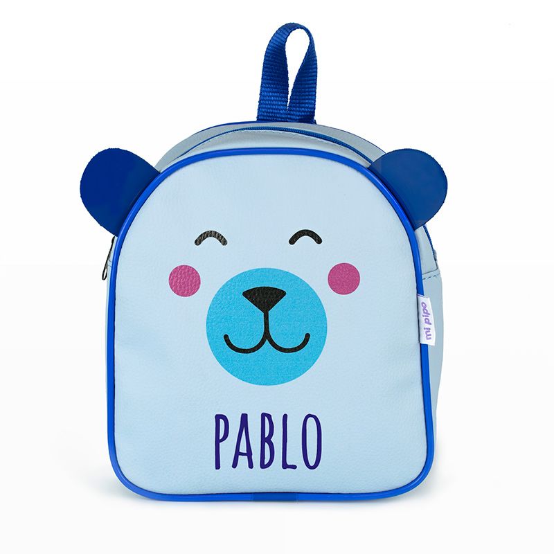 Mochila Personalizada Infantil Panda Azul - Lullaby Bebe