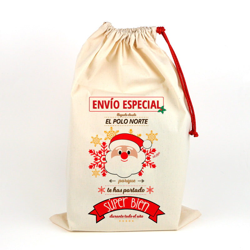 Saco para Regalos Navidad Papá Noel