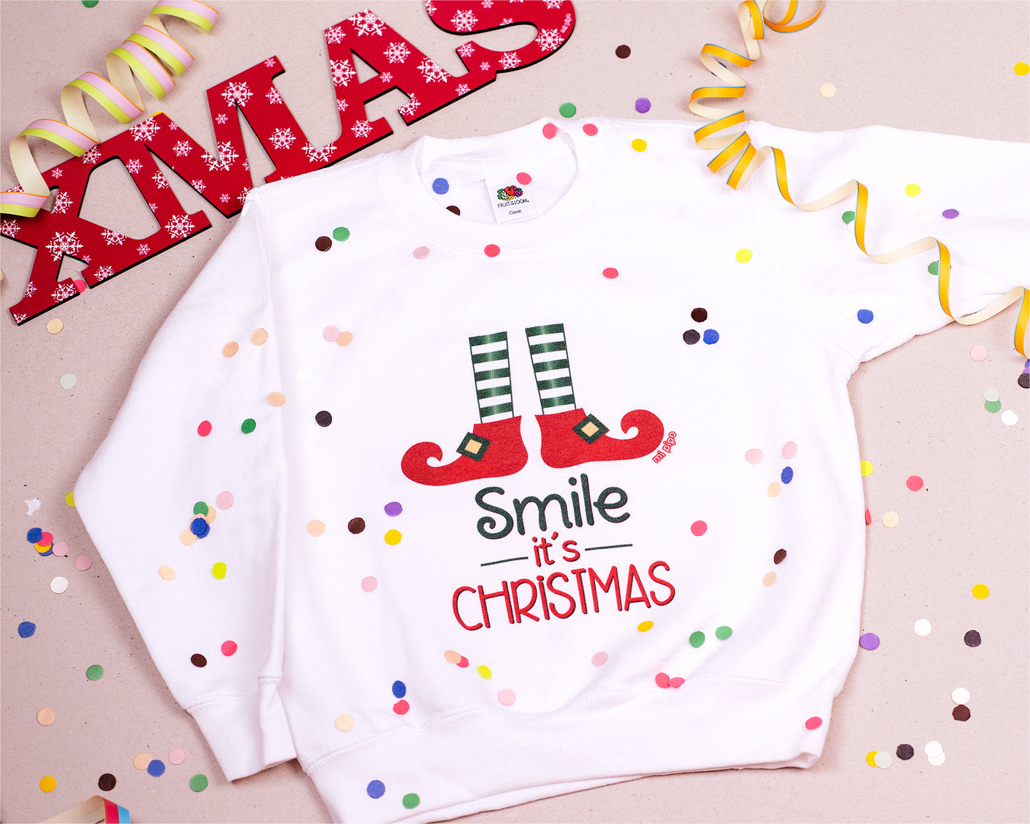 Sudadera de Navidad Sonríe es Navidad