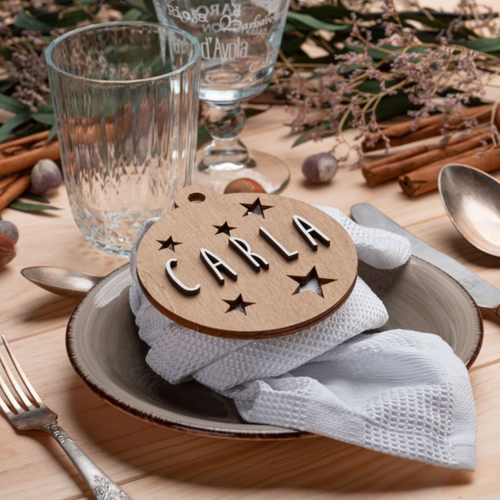 Bola de Navidad Personalizada - Madera