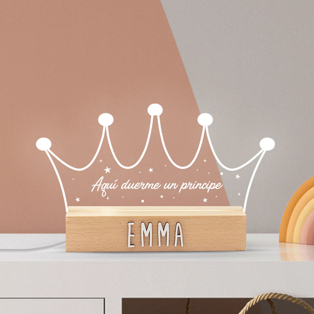 Lámpara Led Personalizada  Corona Príncipe – Mofletes