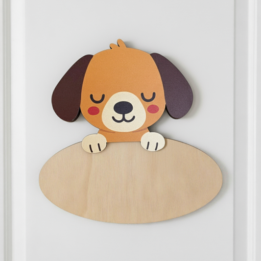 Placa de Madera Personalizada Perro