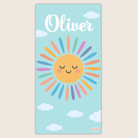 Toalla Personalizada Sol arcoíris