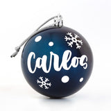 Bolas de Navidad Azules Personalizadas