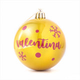 Bolas de Navidad Dorado Perla Personalizadas