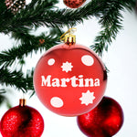 Bolas de Navidad Rojas Personalizadas