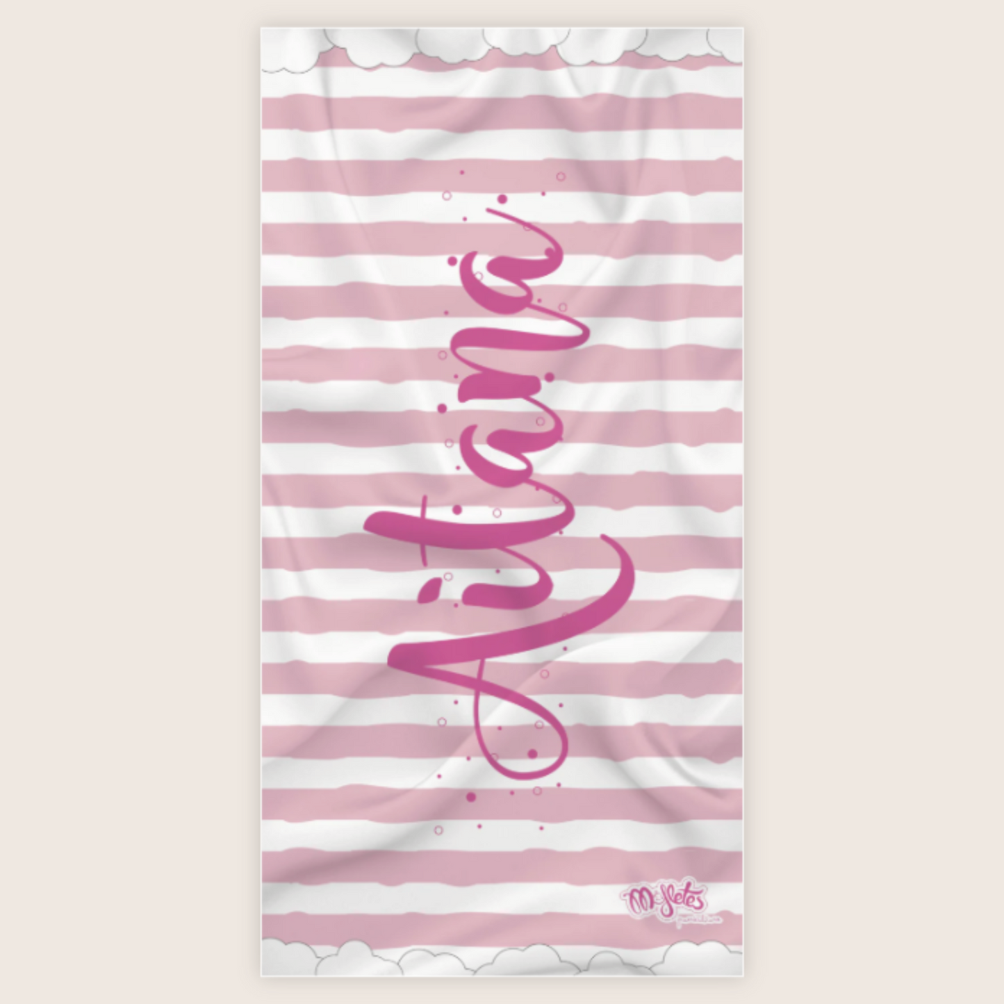 Toalla Personalizada Rosa
