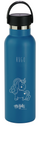 Botella Termo Personalizada Sport 600 ML Azul Unicornio Mofletes Puericultura