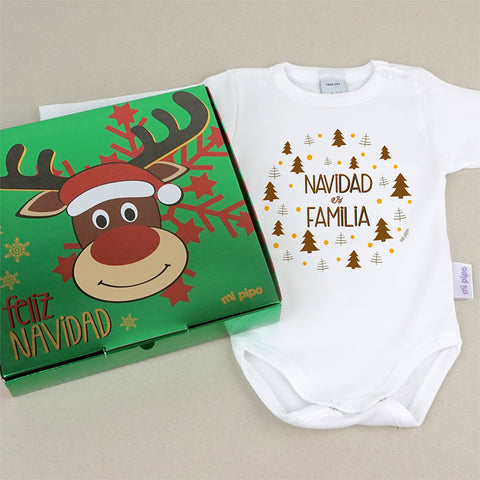 Body Personalizado de Navidad 1 mes, 6 meses, 12 meses