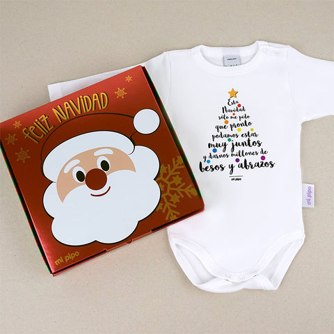 Body Personalizado de Navidad 1 mes, 6 meses, 12 meses