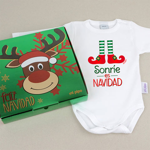 Body Personalizado de Navidad 1 mes, 6 meses, 12 meses