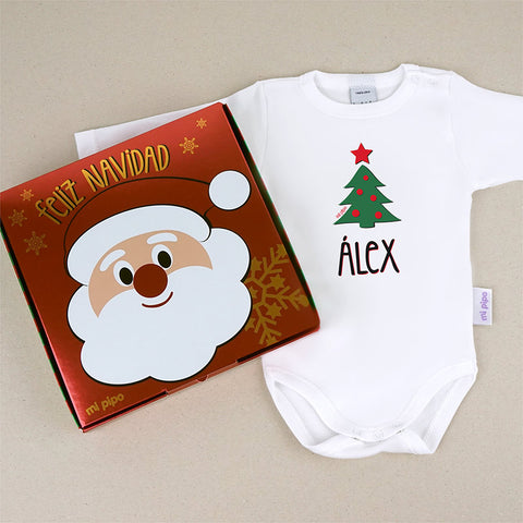 Body Personalizado de Navidad 1 mes, 6 meses, 12 meses