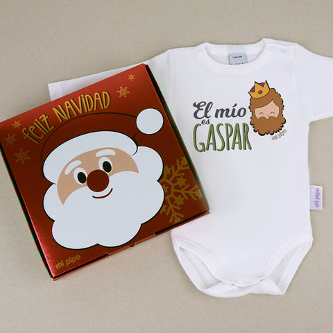 Body Personalizado de Navidad 1 mes, 6 meses, 12 meses