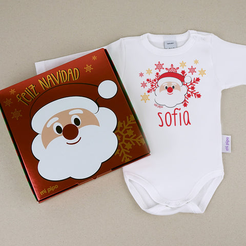 Body Personalizado de Navidad 1 mes, 6 meses, 12 meses