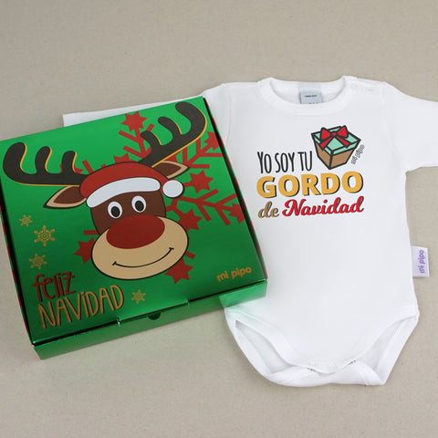 Body Personalizado de Navidad 1 mes, 6 meses, 12 meses