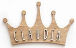 Placa de Madera Personalizada Corona