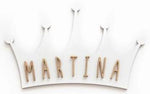 Placa de Madera Personalizada Corona