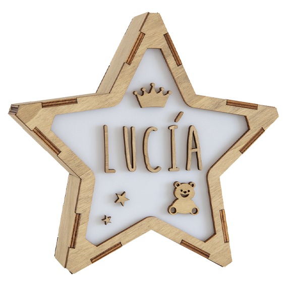 Lámpara Personalizada Corona Osito