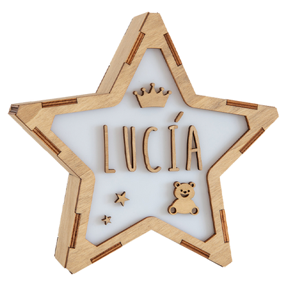 Lámpara Personalizada Corona Osito