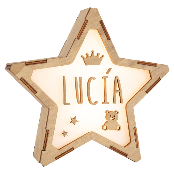 Lámpara Personalizada Corona Osito