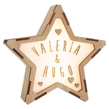 Lámpara Personalizada 2 Nombres-Corazones