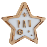 Lámpara Personalizada Pelota con Estrellas