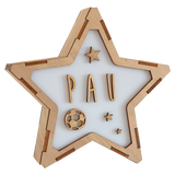 Lámpara Personalizada Pelota con Estrellas