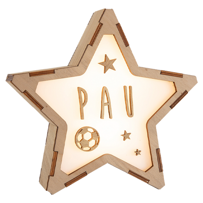 Lámpara Personalizada Pelota con Estrellas