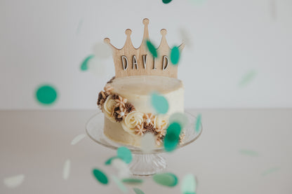 Topper Personalizado para Tartas - Corona