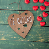 Corazón de Madera San Valentín Te Quiero