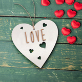 Corazón de Madera San Valentín LOVE