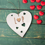 Corazón Personalizado de Madera San Valentín.