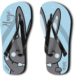 Sandalias Personalizadas Conejo Azul