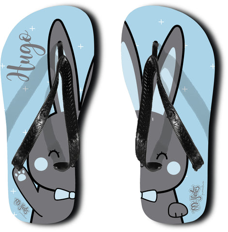 Sandalias Personalizadas Conejo Azul